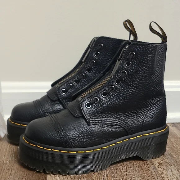 Dr. Martens Sinclair Milled Nappa Jungle Platform Boots - Picture 1 of 8